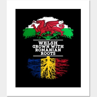 Welsh Grown With Romanian Roots - Gift for Romanian With Roots From Romania Posters and Art